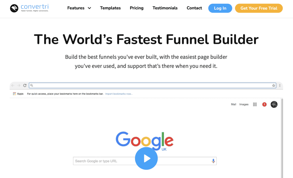 convertri homepage