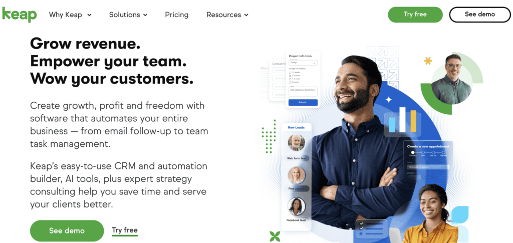 keap homepage